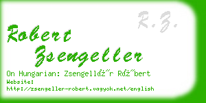 robert zsengeller business card